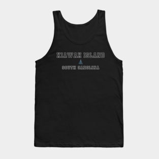 Kiawah Island Resort in South Carolina - Lettering with a Sailboat Decal Tank Top